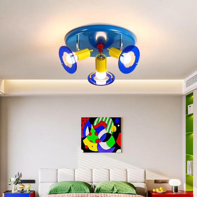 Mordern Style Vintage Changeable Iron Celling Light Decoration Sconce Wall Lamp for Bedroom Living Room Office Indoor Home Light