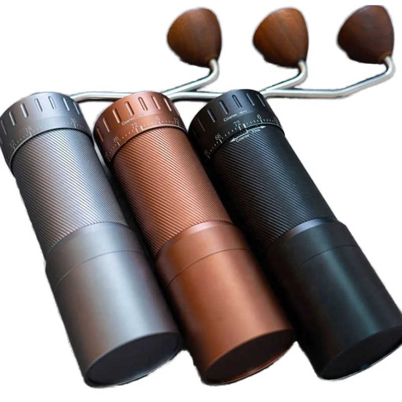 

Ручная кофемолка Burr из нержавеющей стали 420, противоскользящий корпус, ручная кофемолка премиум-класса с регулируемыми настройками для дома и кафе