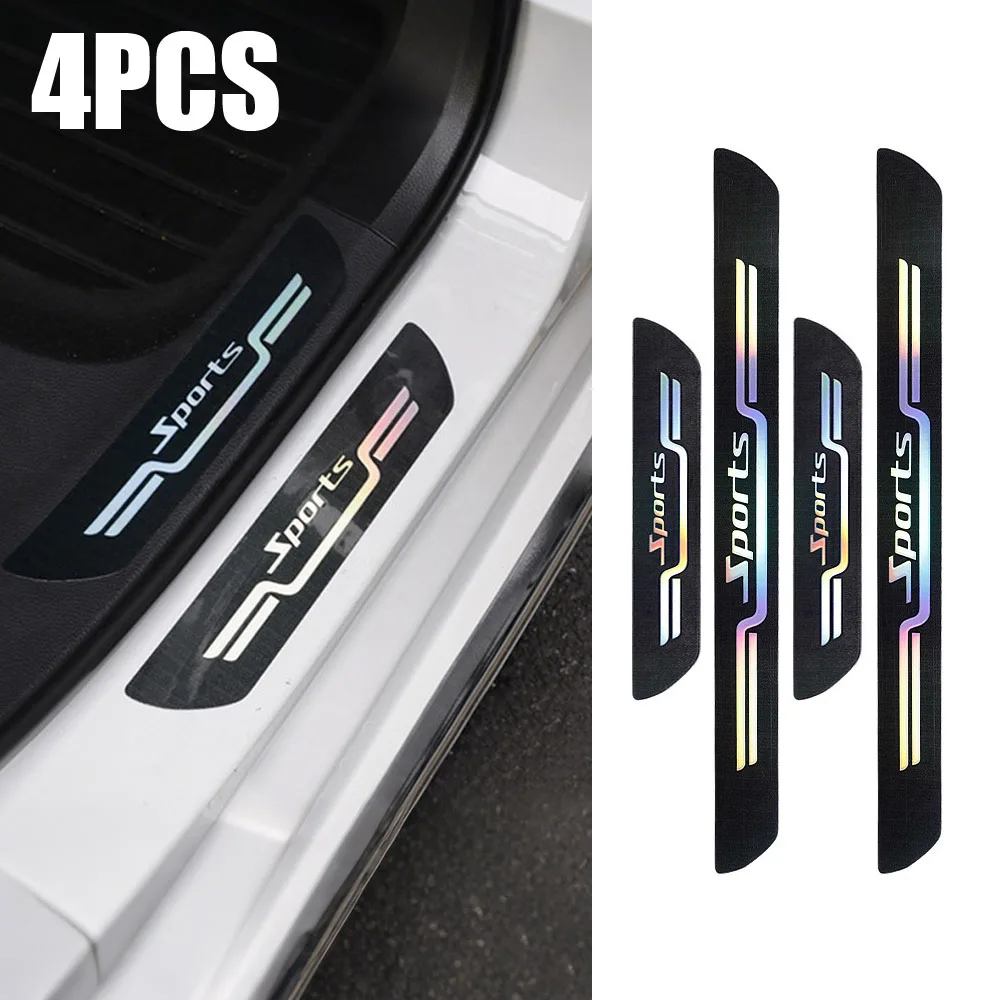 

Car Door Edge Sill Sports Styling Protective Strip Auto Rear Trunk Threshold Anti Scratch Decoration Sticker Film Accessories