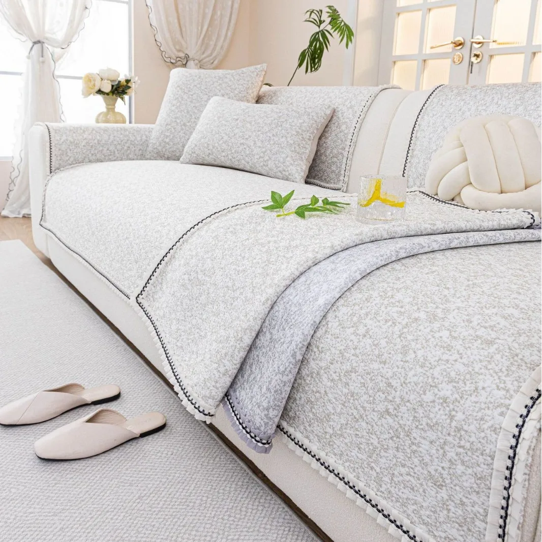 Ice Silk Sofa Cover Summer Universal Non-slip Sofas Mat Cool Feeling Mat Cushion Sofa Towel Couch Slipcovers for Living Room