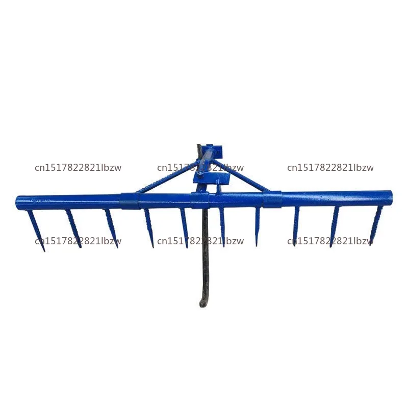 Ploughing machine accessories flat earth field rake weed removal 10 tooth nail rake paddy field dry land special view 5