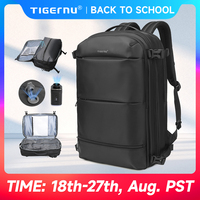 Tigernu Vacuum Backpacks Men Expandable Bags 17inch Laptop Backpack Bags Male Travel Backpacks Large Capacity Backpack Women Bag