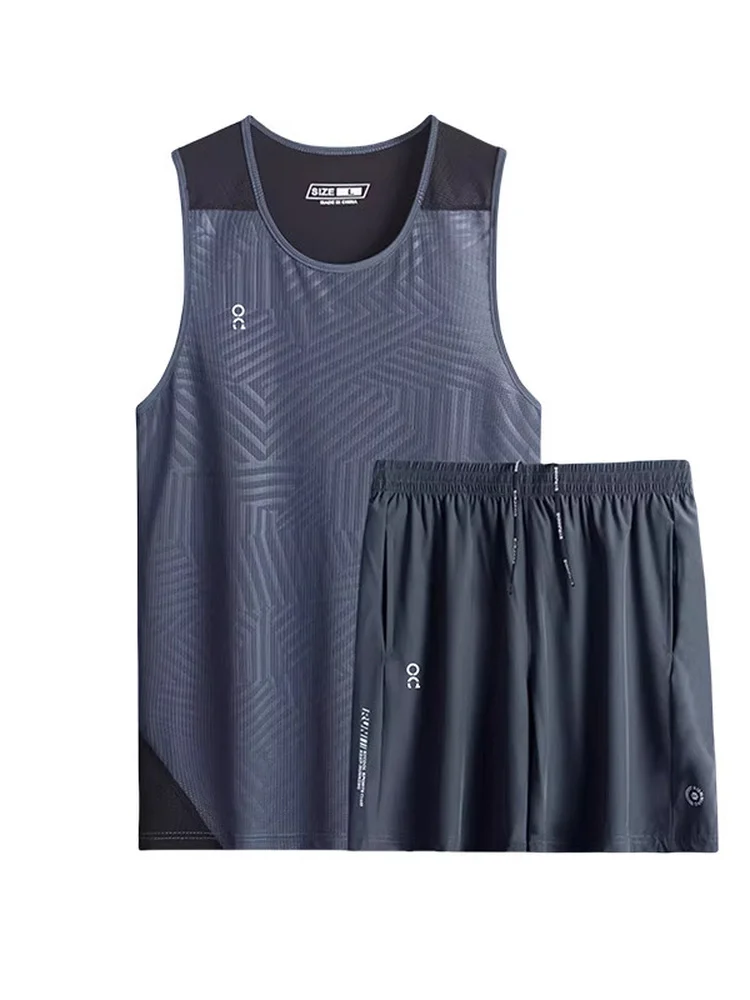 

Мужской комплект для баскетбола TWO SAKU: дышащие спортивные шорты из ледяного шелка с быстрой сушкой для тренировок и летнего спорта