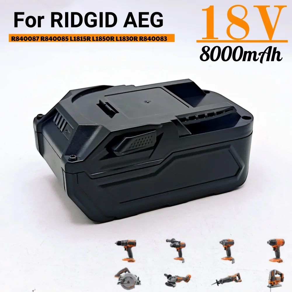 

18 В 8000 мАч Замена для аккумуляторных электроинструментов Ridgid литий-ионный R840084 R840087