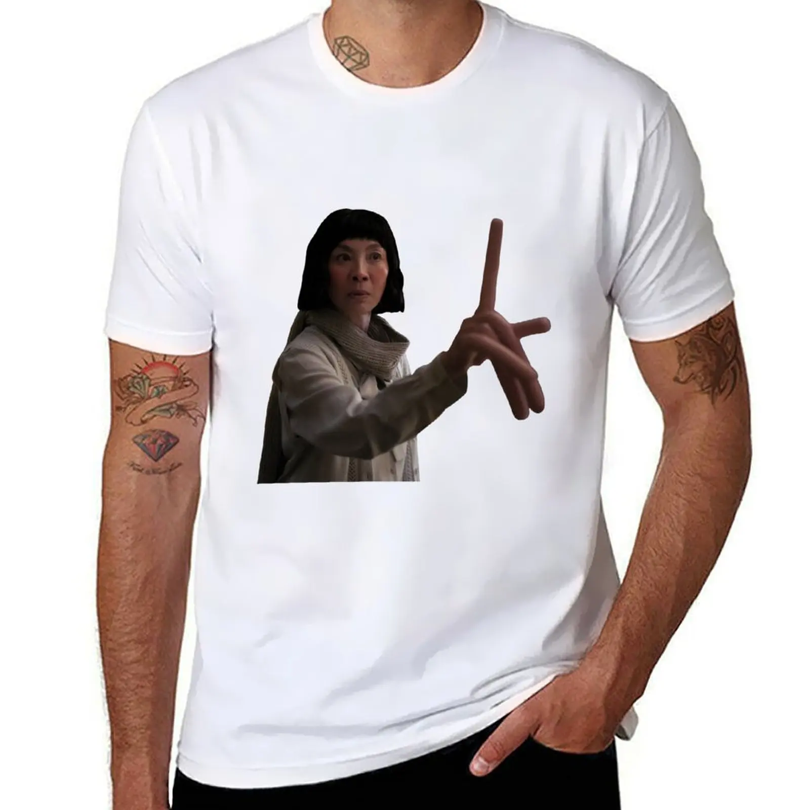 

Everything Everywhere All At Once Evelyn Wang Hotdog Fingers T-Shirt t shirts for man pack white man t shirt summer T-Shirt