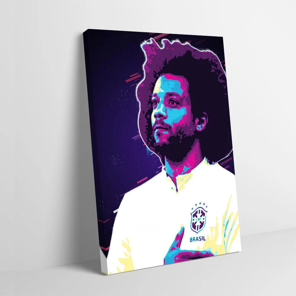 Marcelino Brazil Soccer Player Printing Poster Customizable Pictures Wall Art Canvas Painting for Home Decoration Ornaments Room