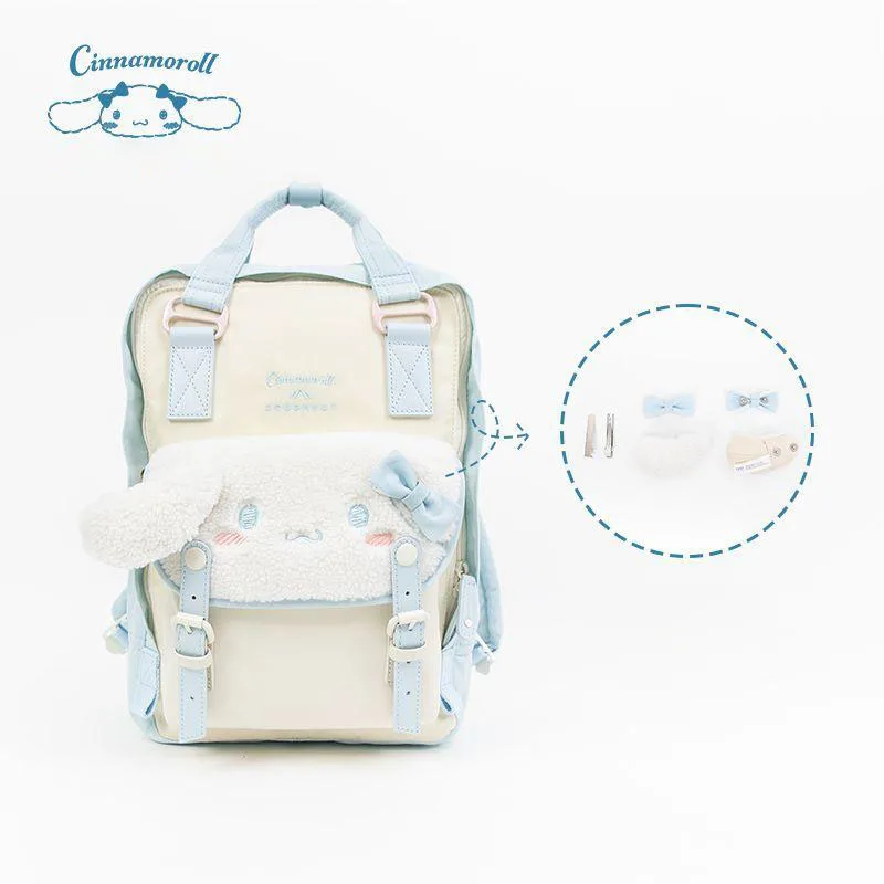 Sanrio Donut Cinnamoroll Joint Cartoon Backpack High School Student Schoolbag Female Computer Bag Kawaii Cinnamoroll Backpack