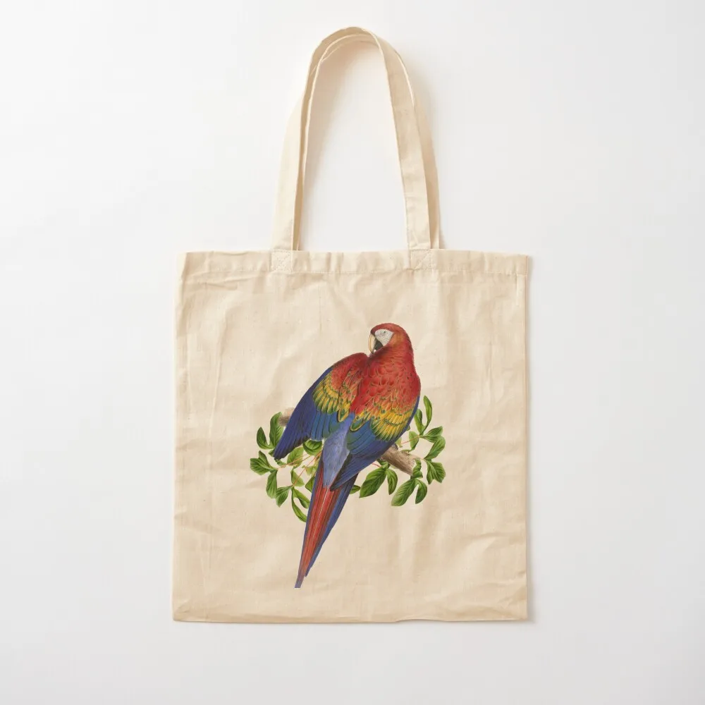 Multicolored parrot. Tropical Bird Tote Bag free delivery bags Cloth bag handbag