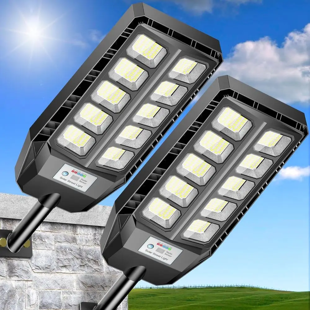

6500W Outdoor LED Security Flood Lights with Motion Sensor and Remote Control