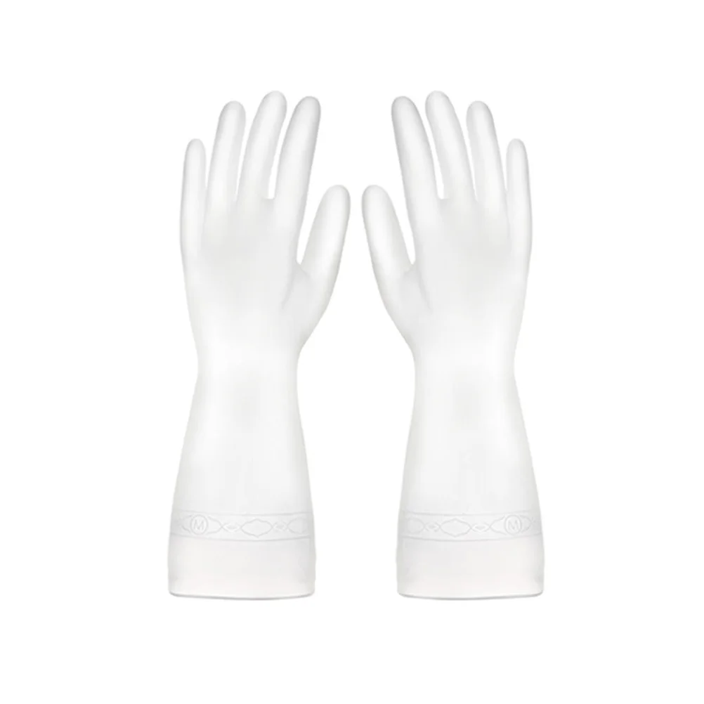

Dishwashing Gloves Random Pattern Pvc Non-slip Kitchen Cleaning Household Translucent Comfortable