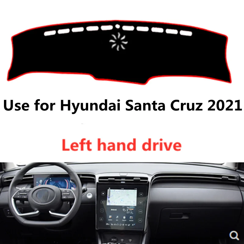 

Taijs Left Hand Drive Car Dashboard Cover Mat Dash-Mat for Hyundai Santa Cruz 2021 2022 New Model Nice Cutting High Quality