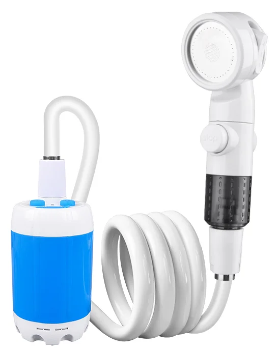 

Outdoor Camp Shower Pump,Upgrade Rechargeable Electric Shower Pump with Multiple Spray Modes for Hiking, Traveling
