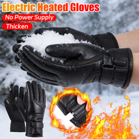 Touch Screen Gloves USB Heating Gloves Winter Warm Ski Gloves Electric Heated Hand Warmer for Skiing Snowboarding Hiking Fishing
