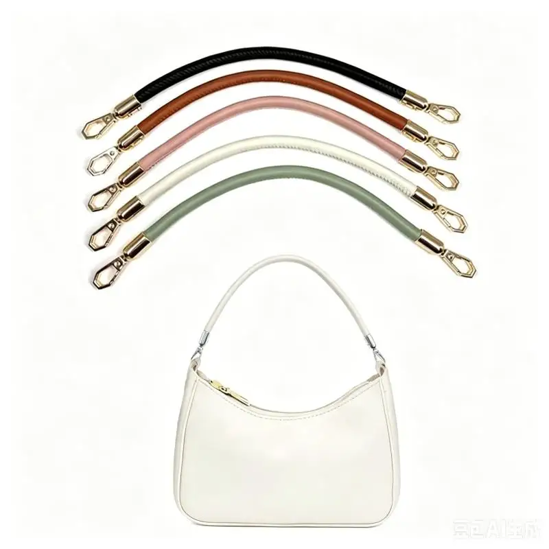 40CM PU Leather Bag Belt Gold Chain Buckle Handle Handbag Strap Women's Bag Handles Shoulder Bag Straps Replacement Accessories