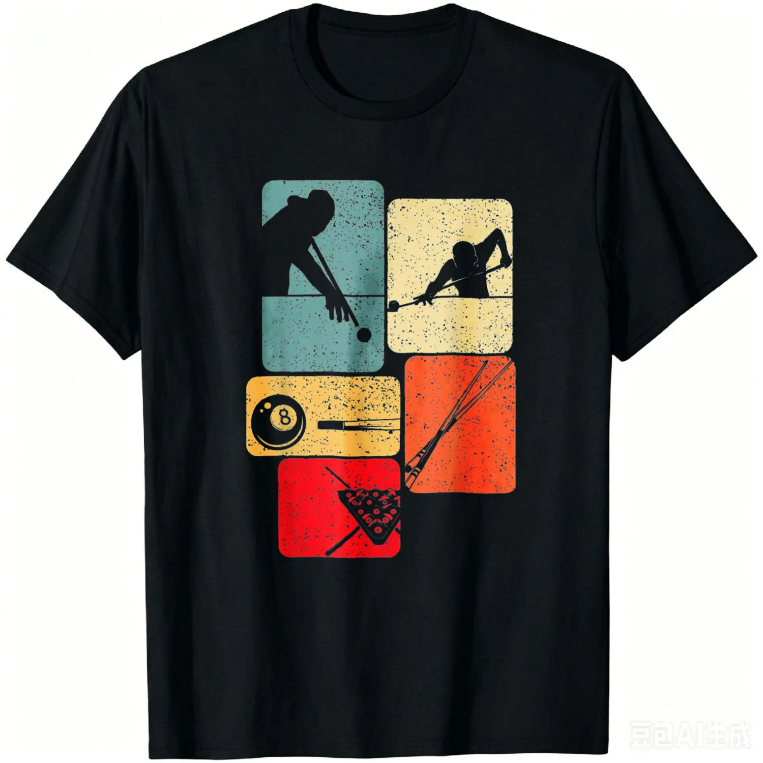 Billiard Pool Billard Snooker Kids Men T-Shirt Unisex Summer Streetwear Tops Cotton Tee Graphic T Shirts Camiseta Hombre