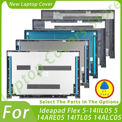 Nuevas cubiertas para Ideapad Flex 5 14IIL05 5-14ARE05 14ITL05 14ALC05 LCD contraportada tapa superior piezas reposamanos reemplazar plástico/Metal