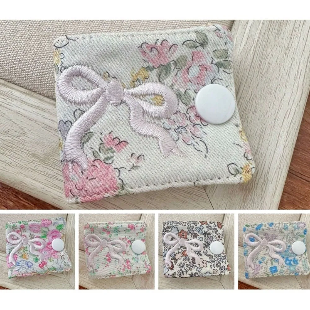 

Милая застежка-застежка, зажим для хранения кабеля для передачи данных, хлопковый зажим для кабеля с цветочным принтом, портативный бант, органайзер для зарядного устройства, кабель для наушников