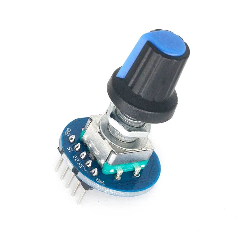 Rotary Encoder Module 5V Brick Sensor Ontwikkeling Ronde Audio Roterende Potentiometer Knop Cap Voor Arduino