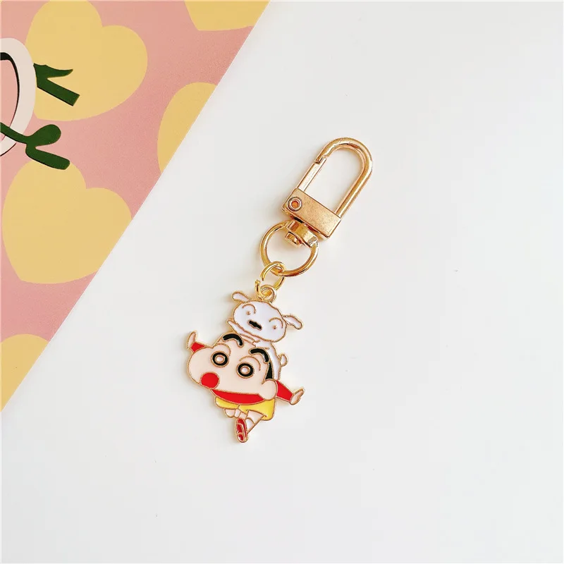 Neue Crayon Shin-chan Nohara Shiro Boochan Tasche Exquisiter Anhänger Hochwertige Farbgebung Kreativer Cartoon Niedlicher Schlüsselanhänger Dekoratives Geschenk – Detail 8