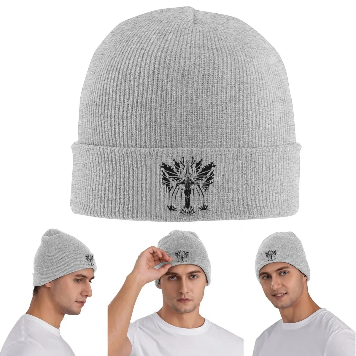 Ultrakill Video Game Accessories Warm Knitted Cap Winter Knit Bonnet Hat Skullies Beanies Hip Hop Caps for Unisex