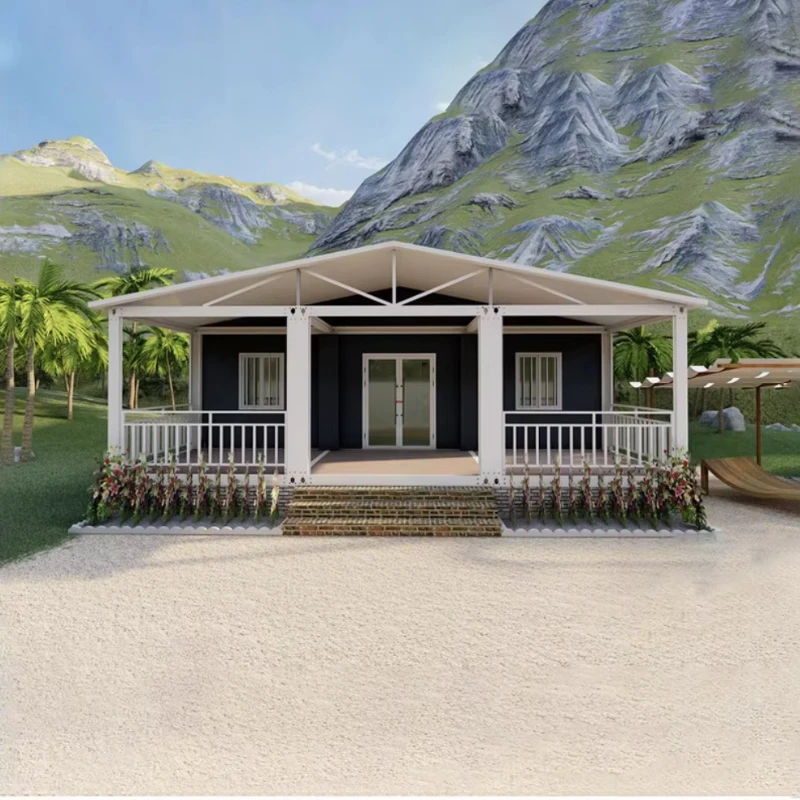 أنيقة 40ft جاهزة الحاويات منزل 20ft توسيع الحاويات منزل فاخر المحمول وحدات للطي الحاويات منزل الترفيه المعيشة