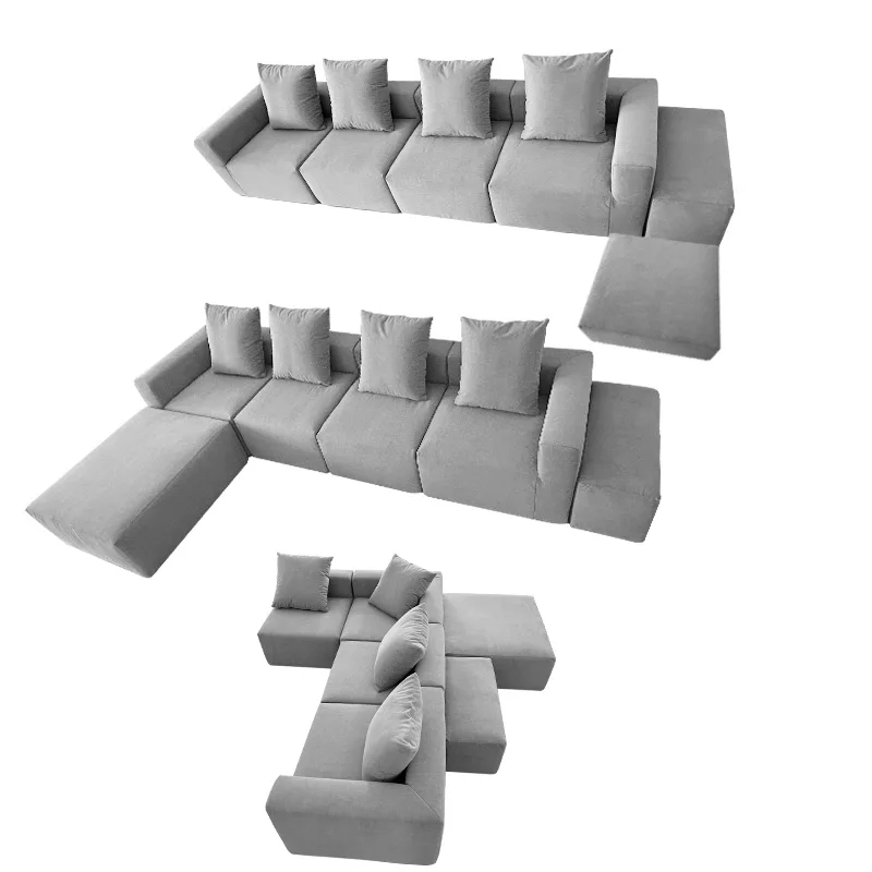 

Modern design modular sofa set vacuum packaging combination sofa for apartment living room compression sofa set