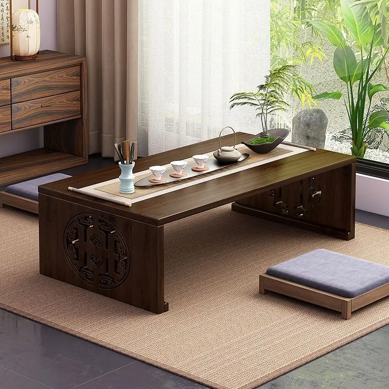 home bay window small table, multifunctional kang table portable low floor seat