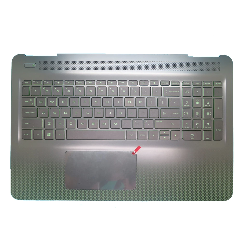 

Laptop PalmRest&keyboard For HP OMEN 15-AX000 905118-001 with backlit green font United States US New