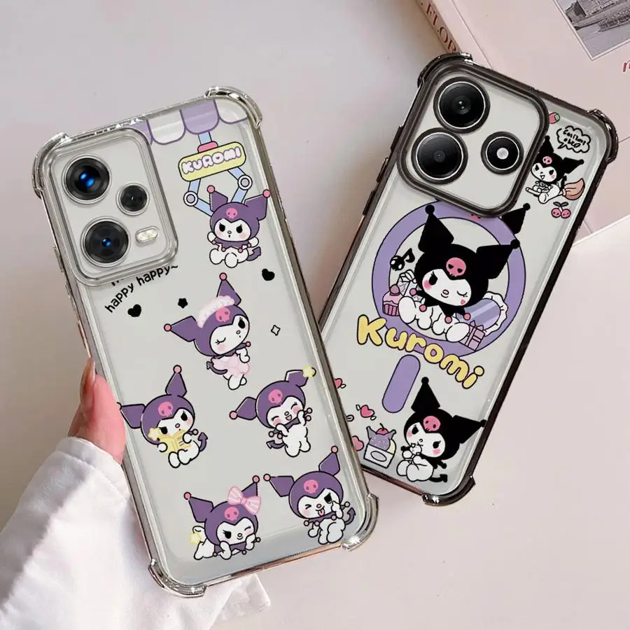 サンリオ クロミ クリアカバー Xiaomi Redmi F7 Pro Ultra A3x 13C K80 14C用スマホケース