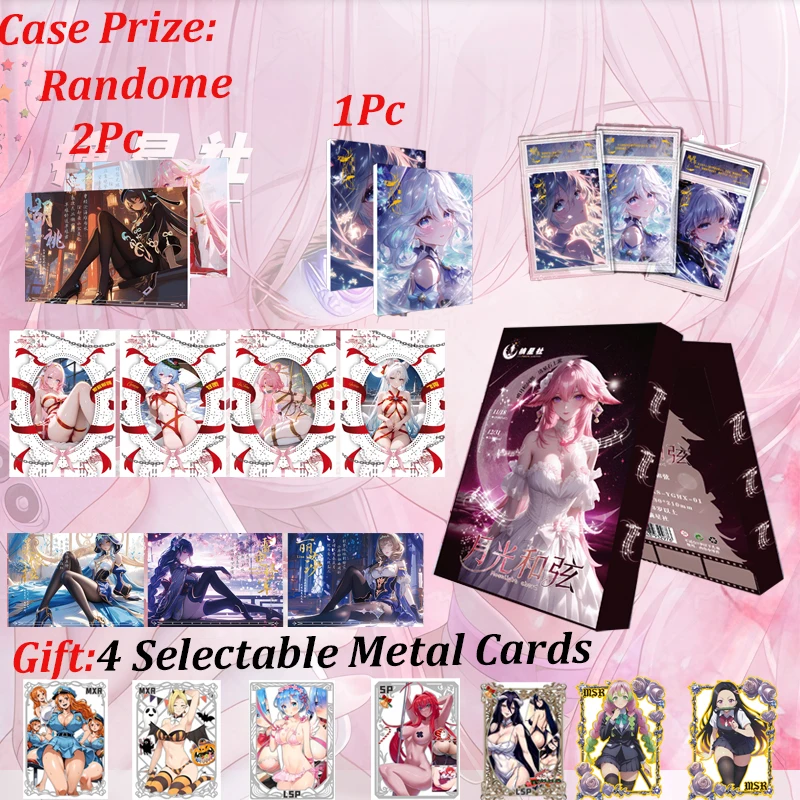 

New Goddess Card Waifu Moonlight Chord Card Doujin Booster Box Hobby Game Card Spicy Rare Card LSP SSP SSR Toy Gifts