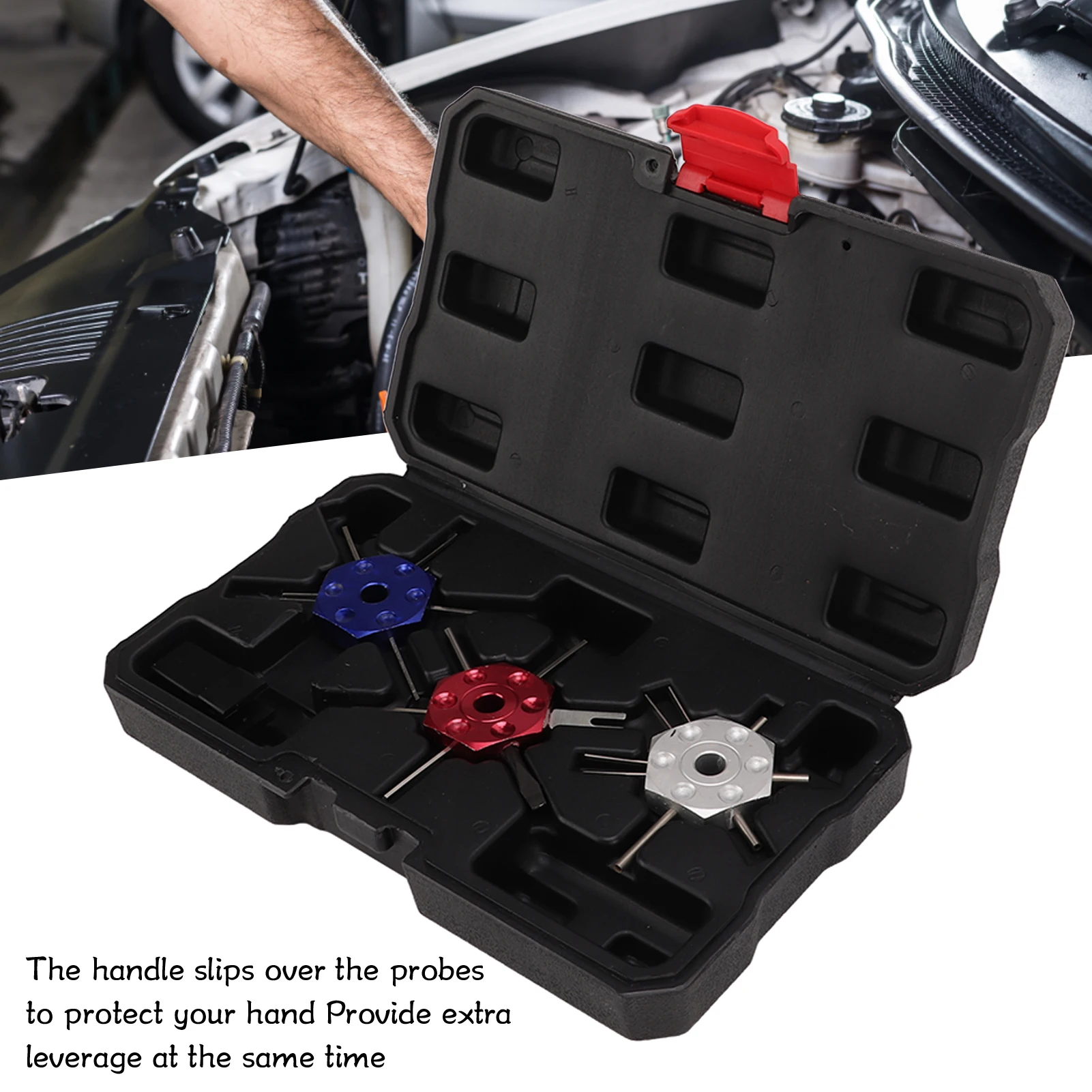 

Car Wire Terminal Tool Kit Car Wire Terminal Removal Tool Kit Damage with Storage Box Replacement for