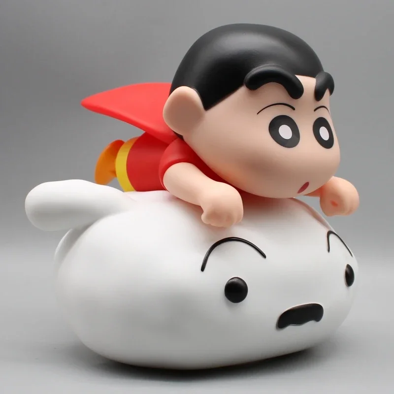 

18cm Crayon Shin-Chan Gk Riding Little White Tide Playing Decoration Night Light Pvc Model Desktop Decoration Model In Stock