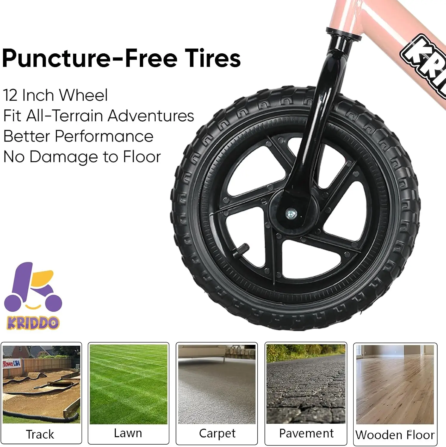 Bicicleta de equilibrio para niños pequeños de 2 años, de 24 meses a 5 años, bicicleta de empuje de 12 pulgadas con placa personalizada (3 juegos de pegatinas Inc