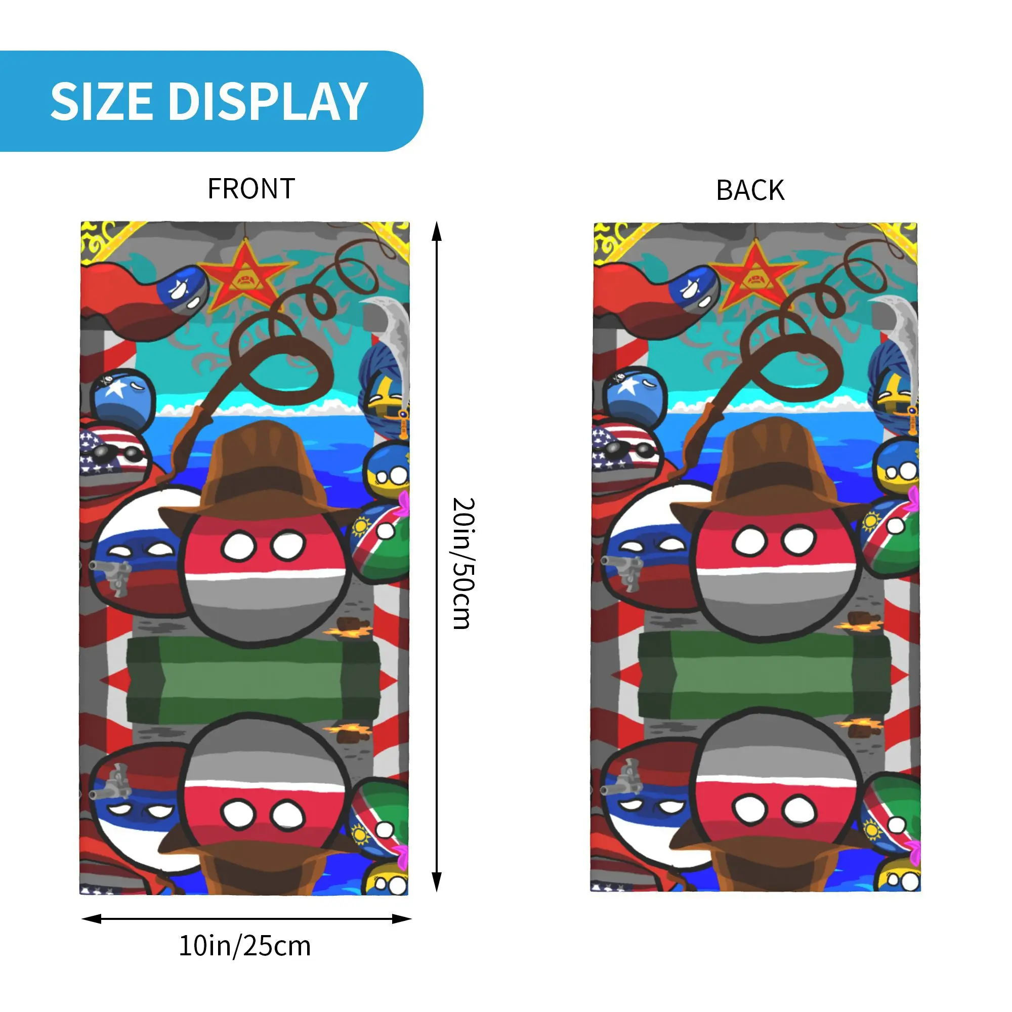 مخصص جديد الرسوم المتحركة أنيمي كونتري بول الرقبة الجراب الرجال النساء يندبروف الشتاء باندانا وشاح لركوب الدراجات