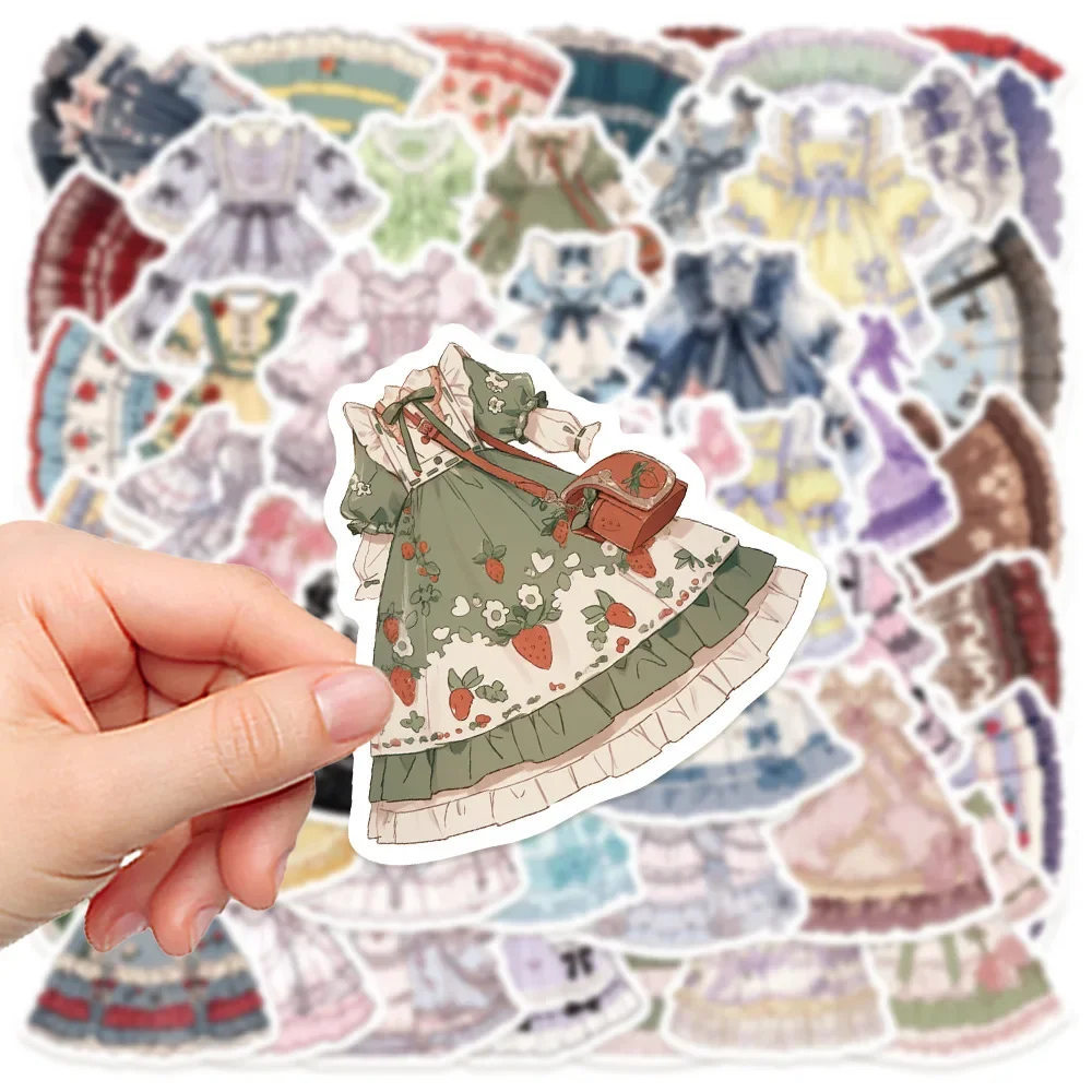 10/30/50PCS New Cute and Fresh Lolita Graffiti Stickers Mobile Phone Laptop DIY Skateboard  Decorative Gift Helmet Cup Wholesale