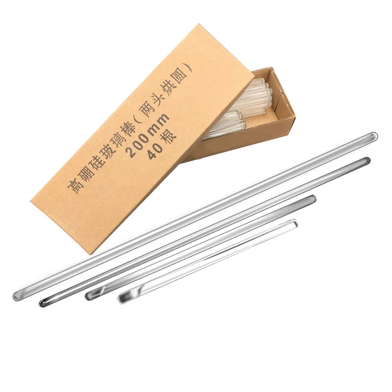 

20 шт. 10 шт. лабораторные стержни для перемешивания из боросиликатного стекла