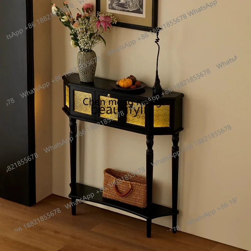 E153 French oriental medieval entrance cabinet decoration atmosphere lighting retro case