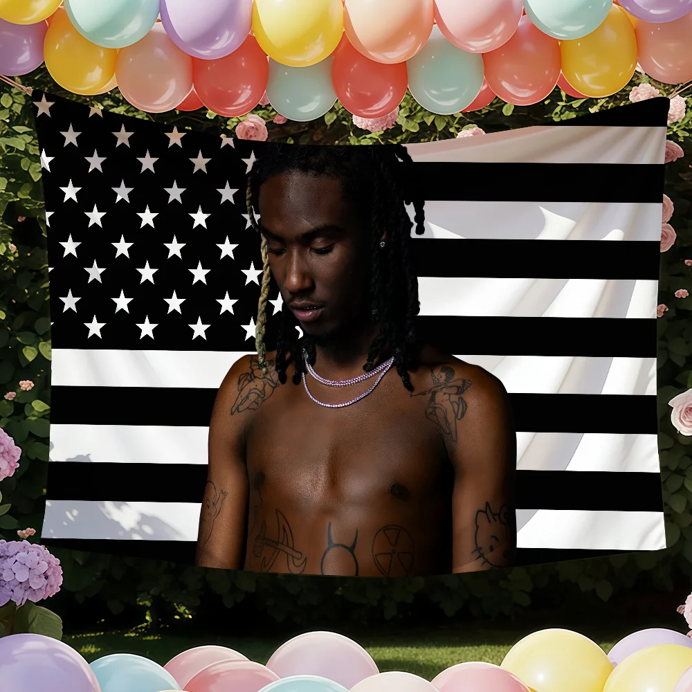 American Rapper OsamaSon flag Tapestries Outdoor Parties Bedrooms Living Rooms Dorm Rooms Wall Decor Banners Gifts