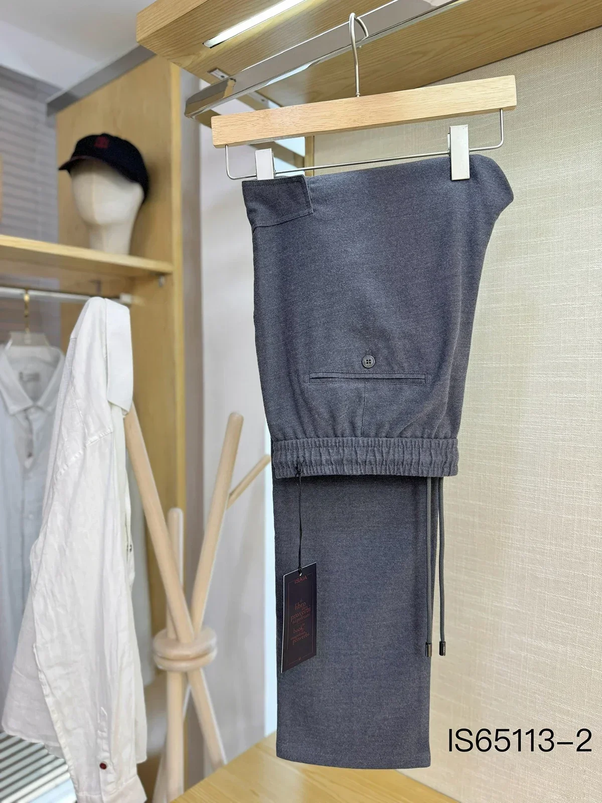 

OECHSLI Pants Cashmere 2025 Autumn Winter new Business comfort Cotton Straight keep warm Big Size 31-40 Long Pants