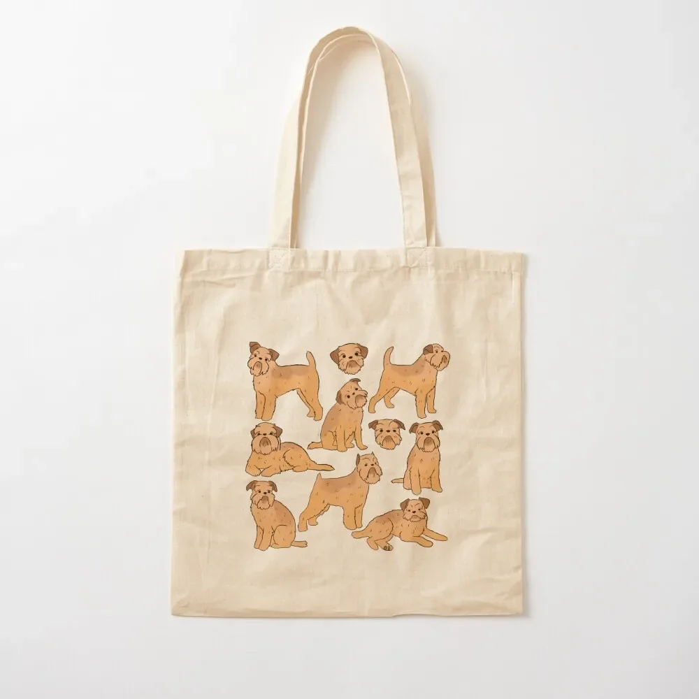 

Brussels griffon cute illustration pattern Tote Bag ecological bags hand bag ladies cute personalized