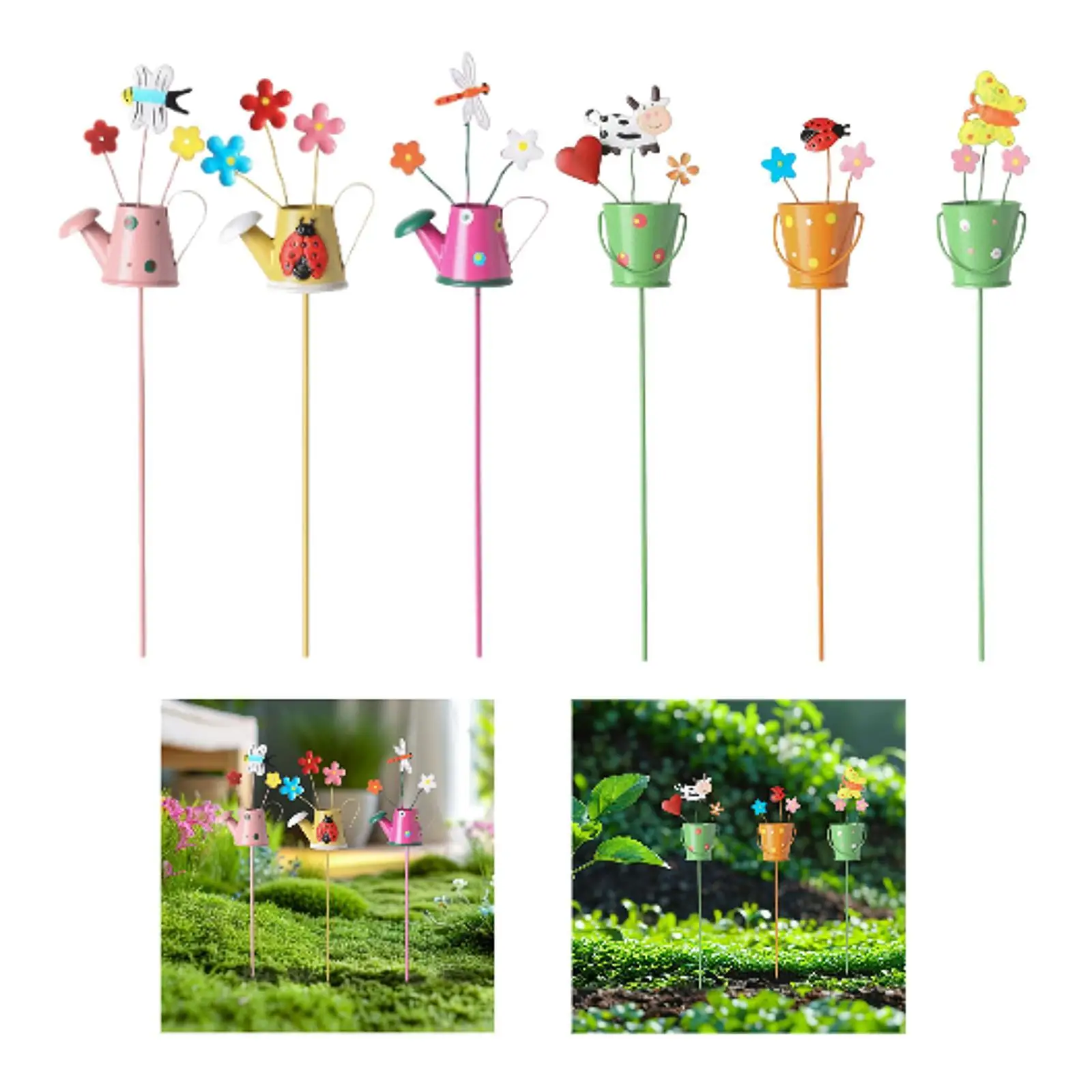 

3шт садовые колья подарок легкий орнамент декор для садовых вечеринок в помещении