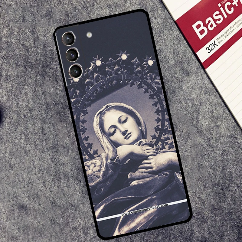 Etui Virgin Mary Christian dla Samsung Galaxy S24 S22 S23 Ultra Note 20 S9 S10 Note 10 Plus S20 FE S21 FE Cover