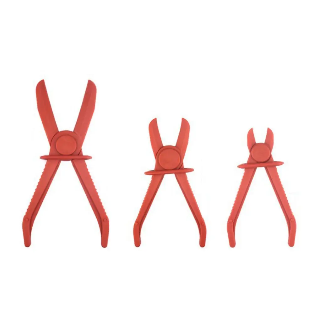 

3 pcs Plastic Clamp Pliers Tool Pipe Brake Water Line Clamp Pliers Cutting Pliers Hose Tube Line Clamps Pinch Pliers Hand Tool