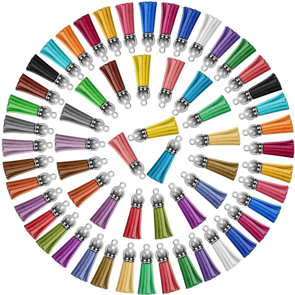 Acrylic Keychain Blanks  Key Rings  Lightweight and Beautiful  Safe and Harmless 10 Leather Keychain Colored Tassel Pendants