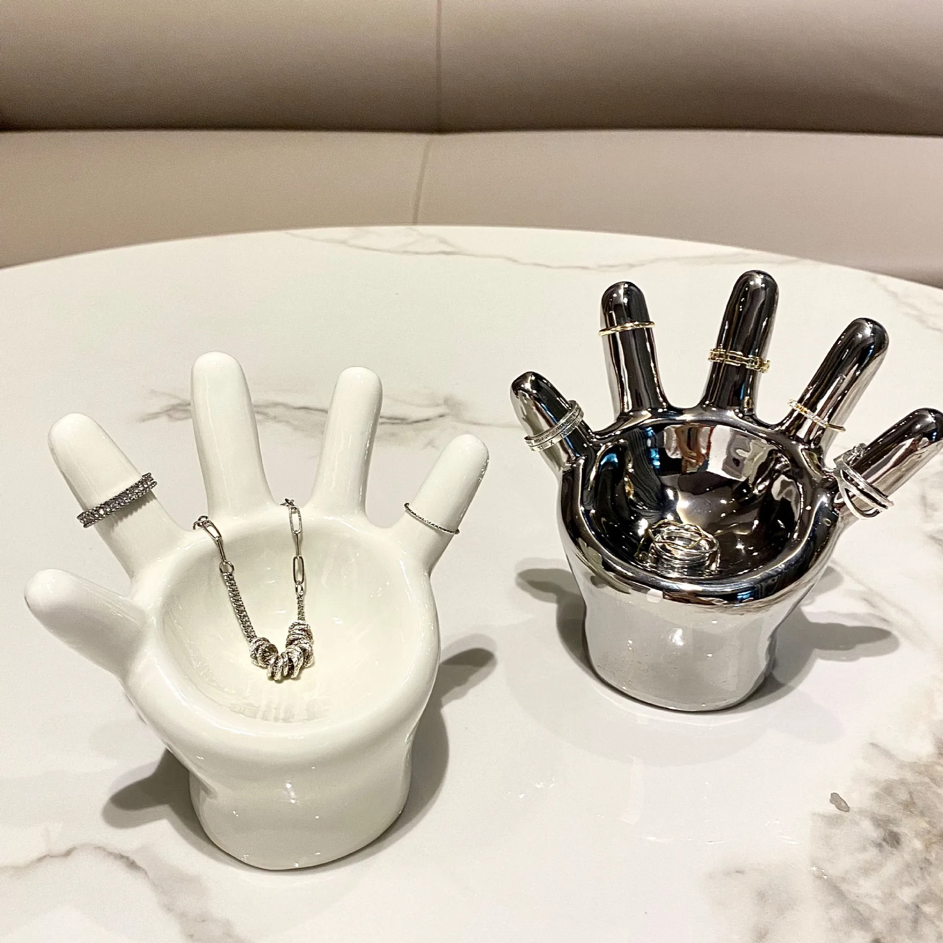 

Creative Jewelry Ring Display Stand,Ring Tray,Ring Storage,Jewelry Display,Ring Holder Home Earring Organizer