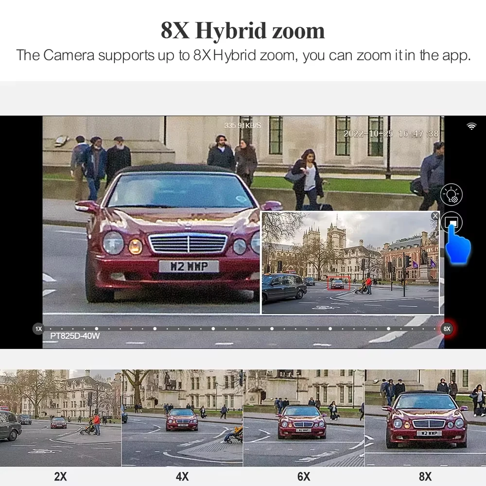 Techage 8MP 8X Zoom PTZ كاميرا IP لاسلكية 2.8 مللي متر 12 مللي متر عدسة مزدوجة كشف الإنسان تتبع السيارات واي فاي كاميرا ONVIF كامل اللون ليلة