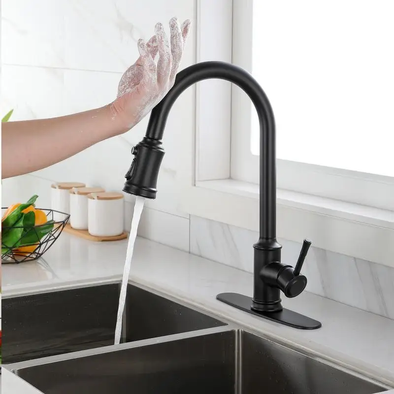 

Pull-Down Sprayer Touch Kitchen Faucet with Modern Design, Easy Installation, and Adjustable Water Flow
