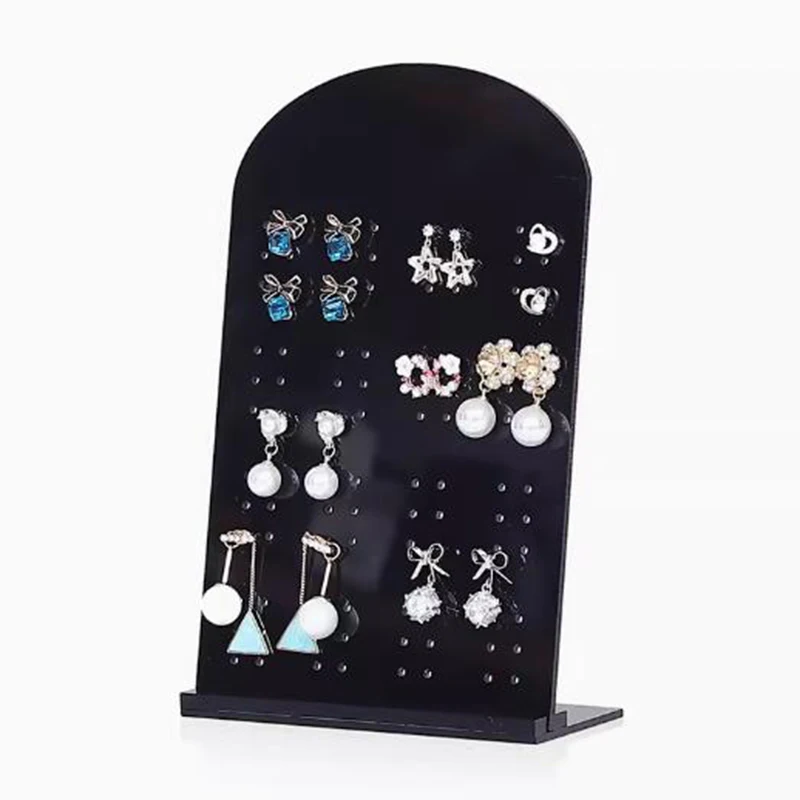 Acrylic Earring Display Stands for Selling  Earring Rack Display Stand Ear Organizer Dangling 96 Holes Holder Jewelry Shows