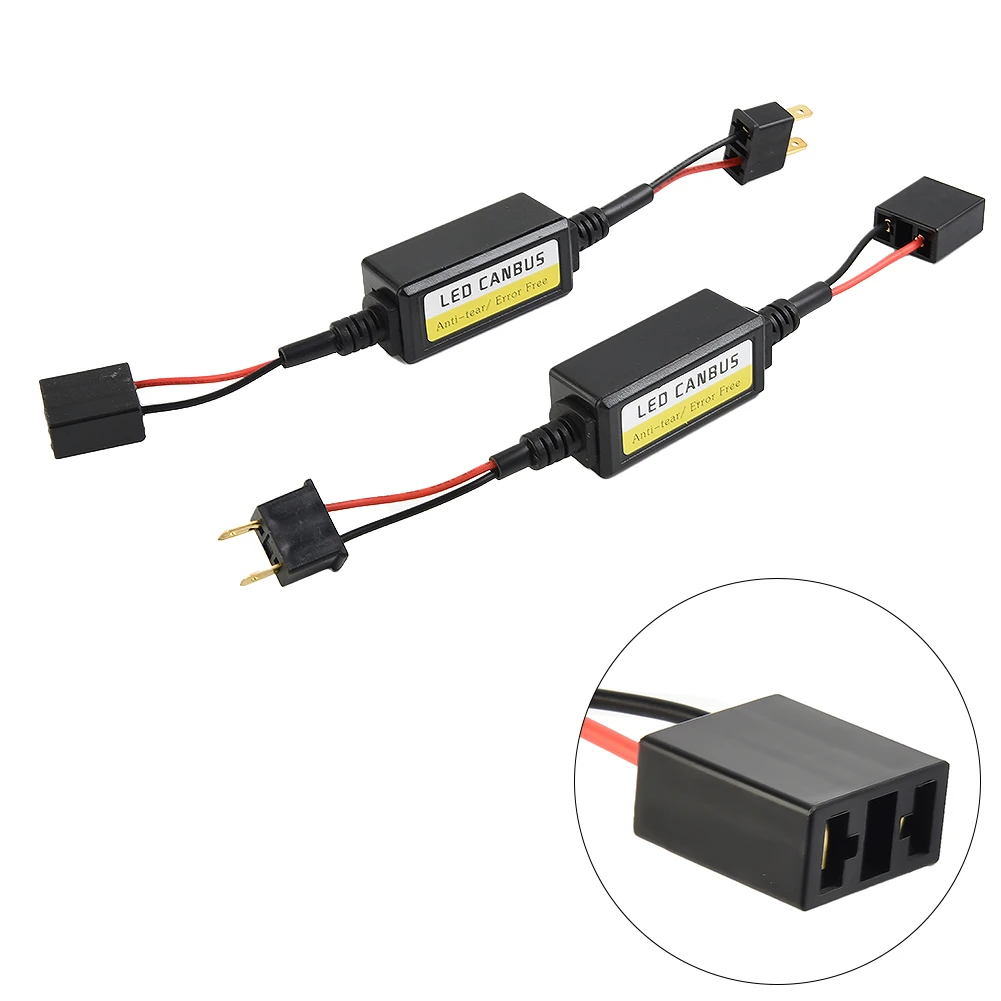 Car Decoders 30CM Black DC 9V-16V Easy To Install Fog Light H7 2pcs/set Car Spare Parts High Quality New Style