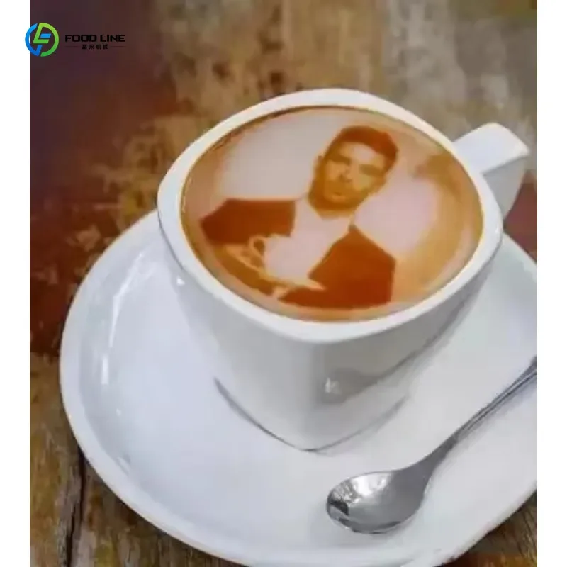 Customized Mini 3D USB Coffee Printer Edible Ink 200dpi Resolution 1 Year Warranty Selfie Latte Art Print